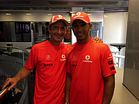 Cooper Lee and Lewis Hamilton @ Budapest F1 July 29th, 2012